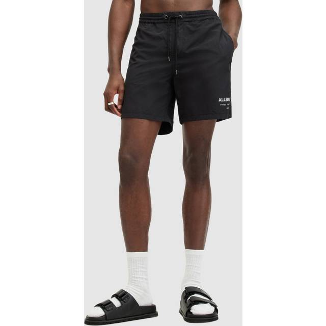 AllSaints All Saints Underground Swimshorts- Black, Black, Size 2Xl, Men - 2XL