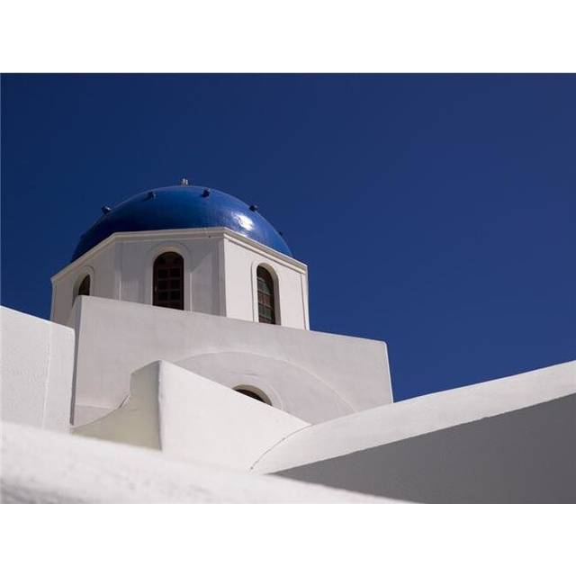 Greek Architecture Santorini Greece Poster Print, Large - 38 x 28