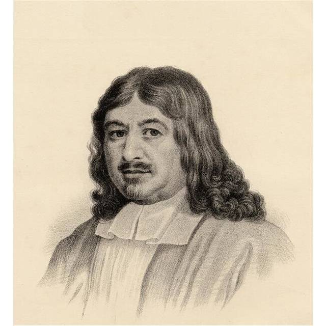John Bunyan 1628-1688. Author of the Pilgrims Progress From The Lithograph by W.H.Mcfarlane Poster Print, Large - 28 x 30