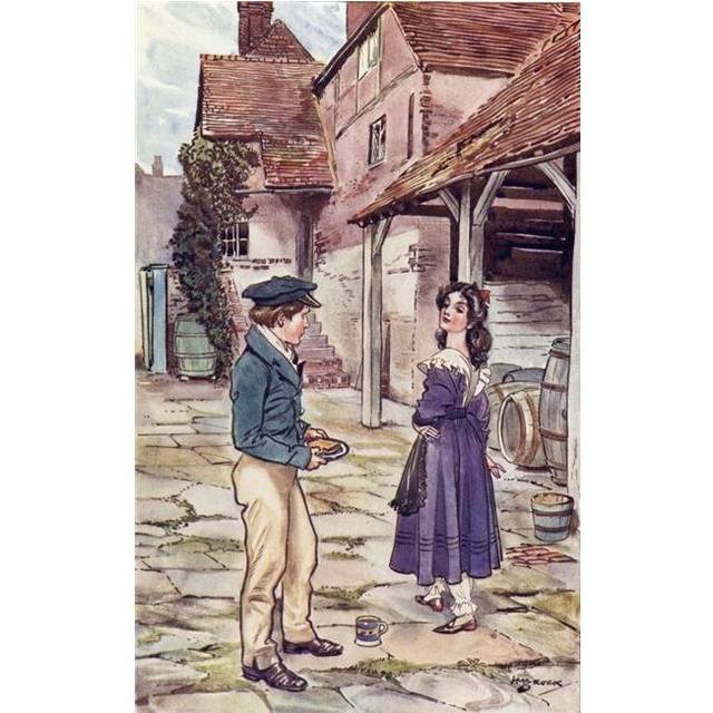 Pip & Estella. Frontispiece By H.M. Brock From The Book Great Expectations By Charles Dickens Poster Print, 22 x 36 - Large