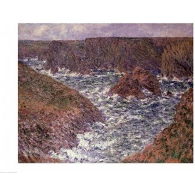Port Domois at Belle Ile 1886 Poster Print by Claude Monet - 36 x 24 in. - Large