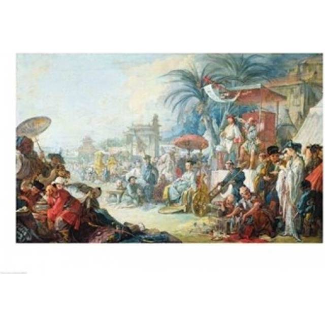 The Chinese Fair C.1742 Poster Print by Francois Boucher - 36 x 24 in. - Large