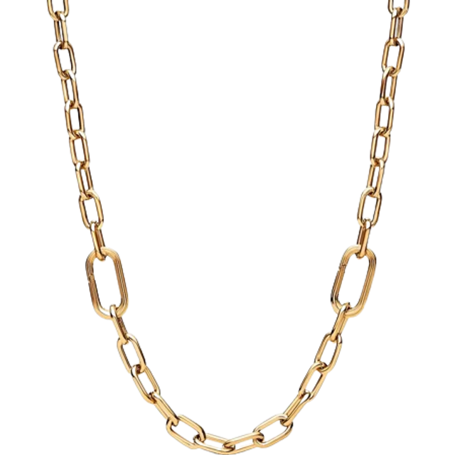 Pandora ME Small-Link Chain Necklace - 14k gold plating - Sz. 50 cm - No color