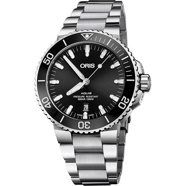 Oris Mens Aquis Bracelet Watch 01 733 7730 4134-07 8 24 05PEB - Silver