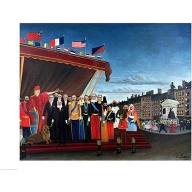 Representatives of The Forces Greeting The Republic As A Sign of Peace 1907 Poster Print by Henri Rousseau - 36 x 24 in. - Large