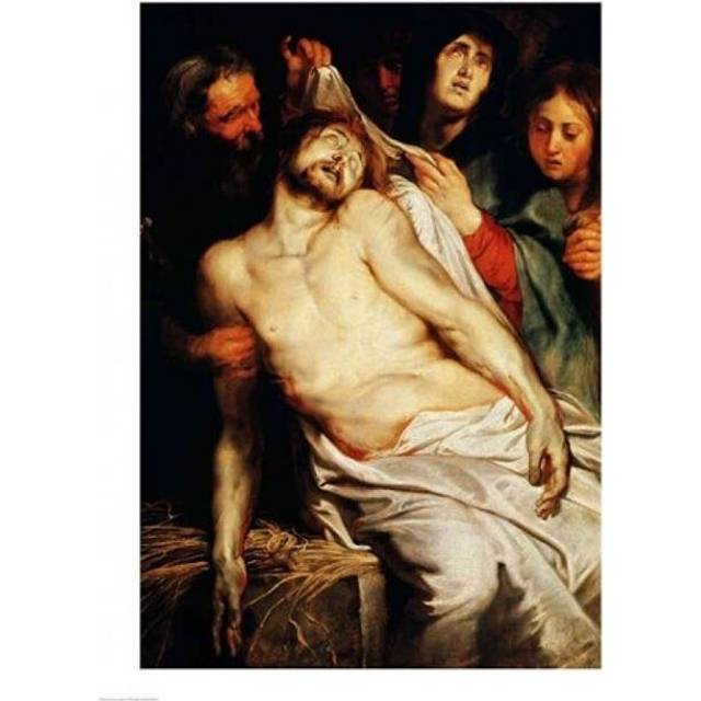 Triptych of Christ on The Straw Poster Print by Peter Paul Rubens - 24 x 36 in. - Large