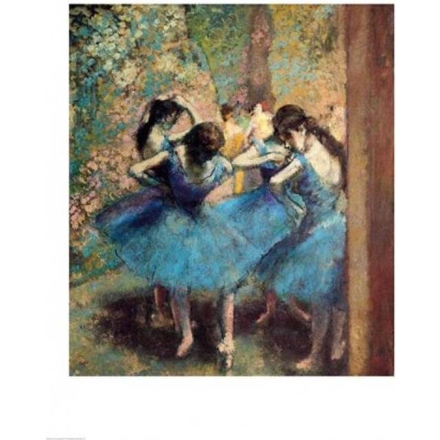 Dancers in Blue 1890 Poster Print by Edgar Degas - 18 x 24 in.