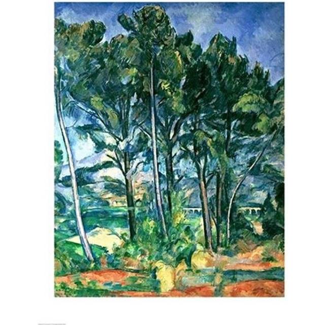 The Aqueduct Montagne Sainte-Victoire Seen Through Trees Poster Print by Paul Cezanne - 24 x 36 in. - Large