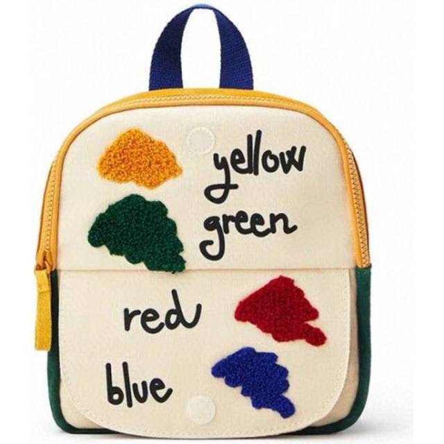Canvas Shcool Bag Backpack Children Cartoon Cute Fashion Small Portability