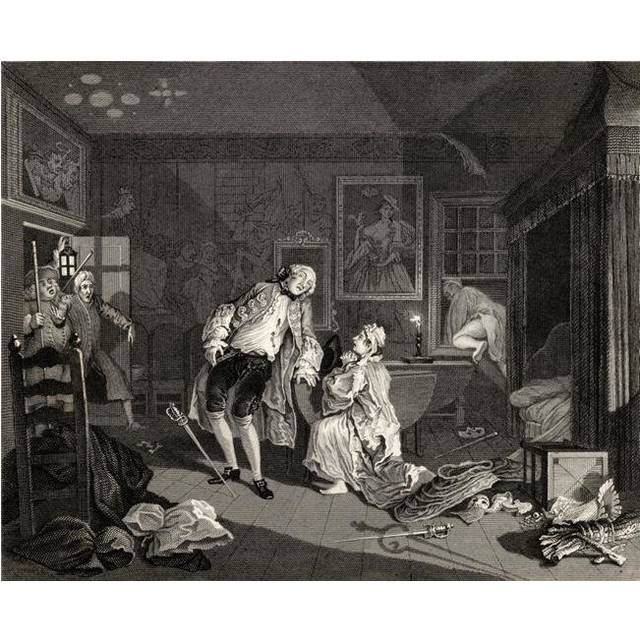 Marriage A La Mode Death of the Earl From the Original by Hogarth From the Works Poster Print, 32 x 26