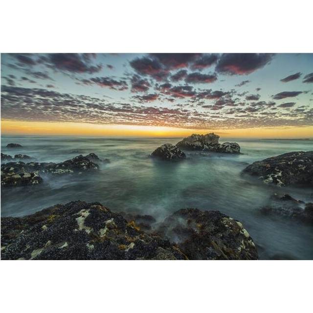 Red Clouds of Sunset Over The Ocean Along The Coast of South Africa Near Hondeklip Bay - Namakwa South Africa Poster Print - 38 x 24 in. - Large