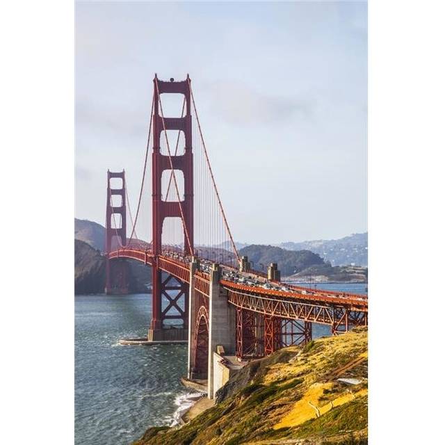 View of The Golden Gate Bridge From Fort Point - San Francisco California United States of America Print - 12 x 19 in.