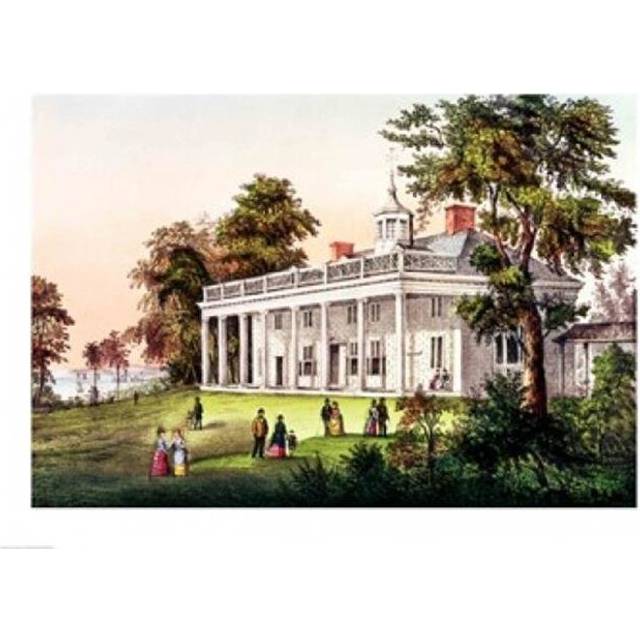 The Home of George Washington Poster Print - 36 x 24 in. - Large