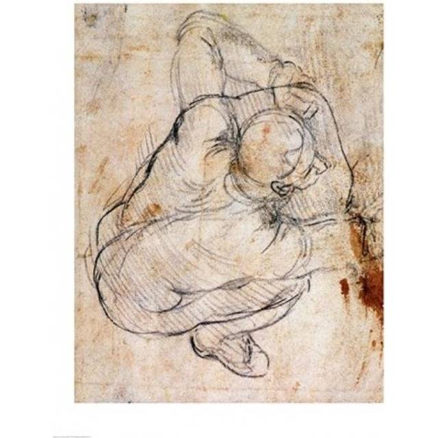 Study for The Last Judgement Poster Print by Michelangelo Buonarroti - 18 x 24 in.