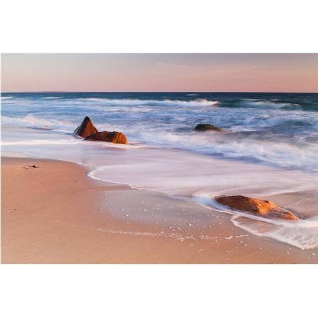 Gay Head Public Beach at Sunset - Marthas Vineyard Massachusetts United States of America Poster Print - 19 x 12 in.