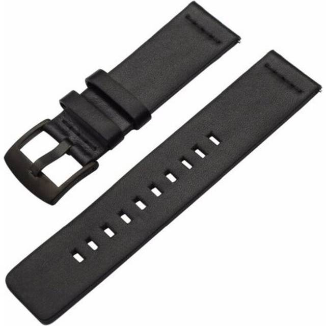 Genuine Leather Watch Band Strap For Huawei Gt / Magic 2 Pro Graphite Black Watch Bands