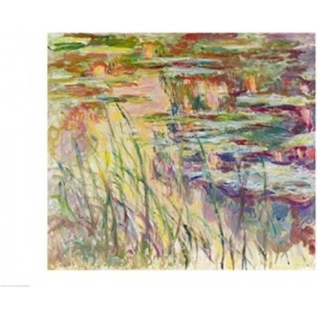 Reflections on The Water 1917 Poster Print by Claude Monet - 36 x 24 in. - Large