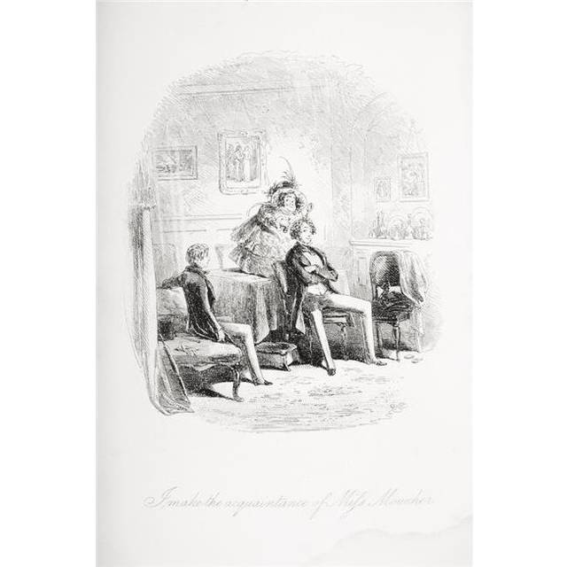 I Make the Acquaintance of Miss Mowcher. Illustration From the Charles Dickens Poster Print, 24 x 36