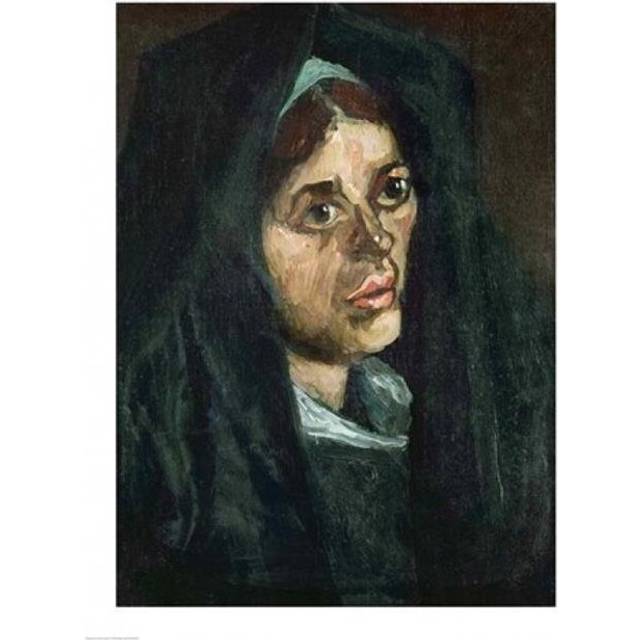 Peasant with Moss Green Shawl C.1885 Poster Print by Vincent Van Gogh - 24 x 36 in. - Large