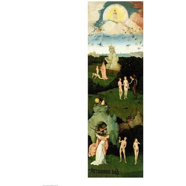 The Haywain Left Wing of The Triptych Depicting The Garden of Eden C.1500 Poster Print by Hieronymus Bosch - 18 x 24 in.