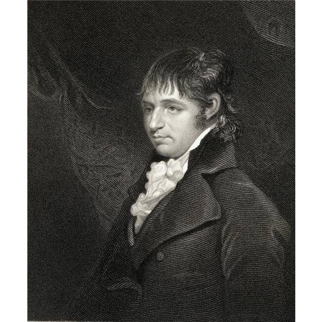 Richard Porson 1759-1808 British Master of Classical Scholarship From The Book Gallery of Portraits Published London Poster Print, Large - 26 x 32