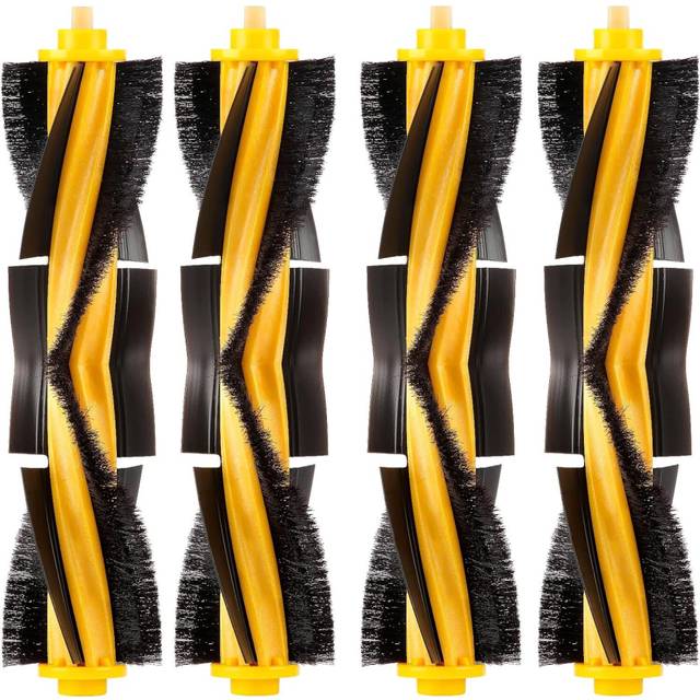 (4pcs) Roller Brushes Main Brush Replacement Parts for Ecovacs DEEBOT OZMO 920 950 T8 AIVI Max T9 T5 N5 N7 N8+ N8 Pro DX55 DX93 Robot Vacuum Cleaner