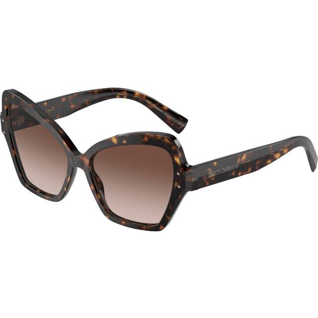 Dolce & Gabbana Woman DG4463  502/13 Sunglasses Acetate Turtle Brown Butterfly Normal Shaded