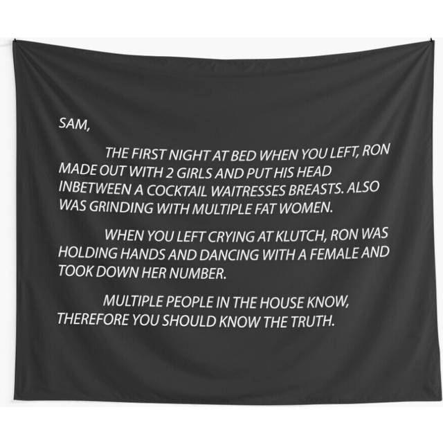 Tapestry 60x50inch letter to sammi Wall Hanging Art DÃ©cor Living Room