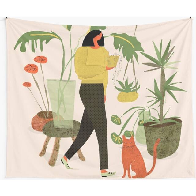 Tapestry 60x50inch Migrating a Plant Wall Hanging Art DÃ©cor Living Room