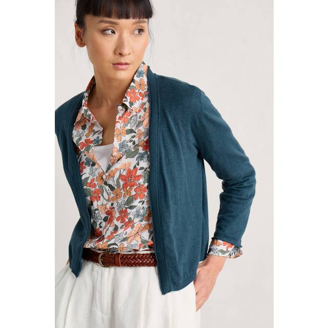 Seasalt Cornwall Teal Vanessa Cotton Cardigan
