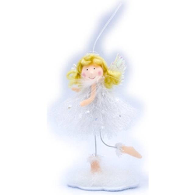 3 PCS Christmas Decorations Fabric Blonde Angel Girl Decoration Christmas Tree Pendant, Specification: B Left Hand