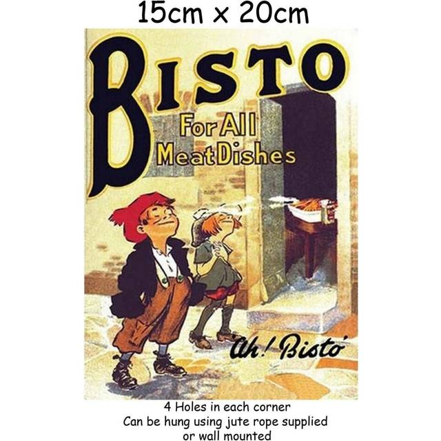 Bisto Kids Gravy Small Steel Sign 200mm X 150mm 8 X 6 (og)