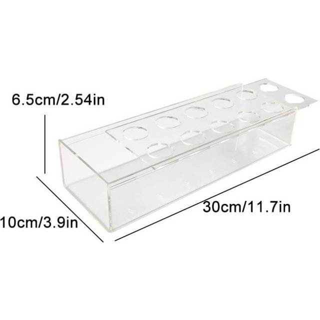 Clear Acrylic Flower Vase 16 Holes Rectangular Floral Centerpiece for Dining Table Decorative Modern Vase for Weddings Home Decor