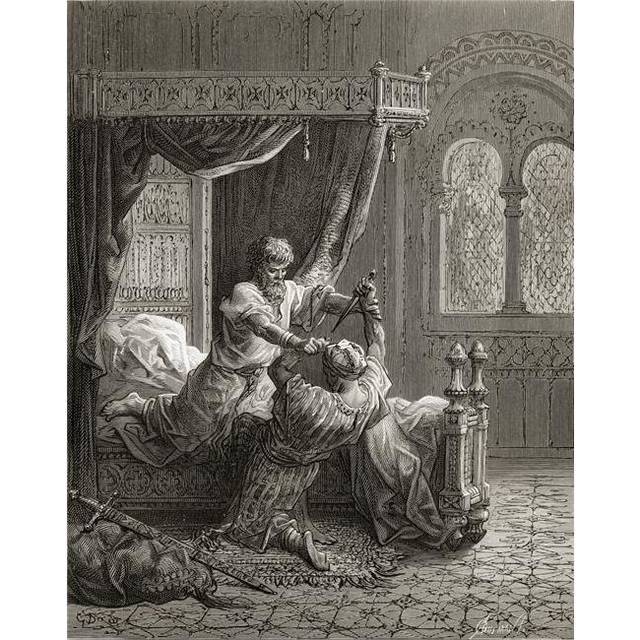 Edward I of England 1239 To 1307 Kills His Would-Be Assassin June 1272 Poster Print, 13 x 17