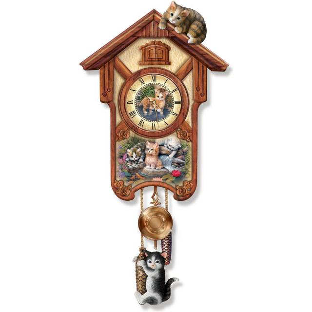 Jürgen Scholz 'Happy Tails' Art Wall Clock