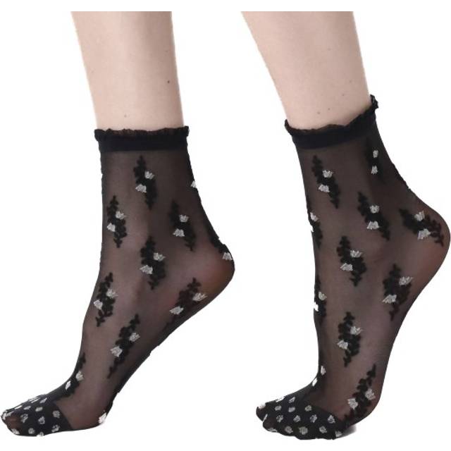 Oroblu Flowering Socks 20 - Black - One Size * Kampanj *