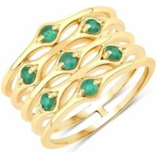 Rafaela Donata Womens Khushi Female Sterling Silver Ring - Gold - Size R