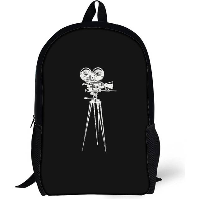 Backpacks Retro Camera Cameraman Filmmaker Movie Director 17inch School Bag