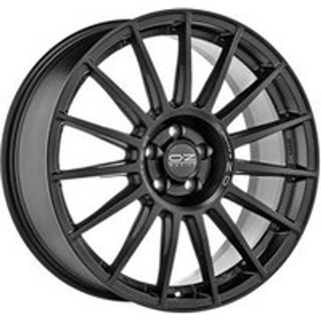 OZ Racing Superturismo Dakar Alloy Wheels In Matt Black Silver Lettering Set Of 4 - 22x10.5 Inch ET43 5x112 PCD, Black