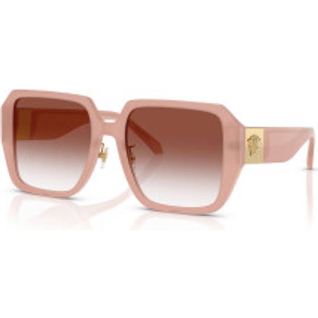 Versace Red Gradient Clear Square Ladies Sunglasses VE4472D 5394VO 56 (Dimension: 7.0000x4.0000x3.0000 inches)