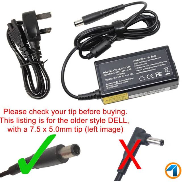 19.5V 3.34A 65W Charger For Dell Pa-12 D410 D500 D800