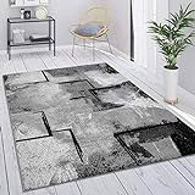 Matta Vardagsrum Grå Vintage Stor Matta Geometrisk Abstrakt Mönster, Storlek:200x290 cm, Färg:Grå 7