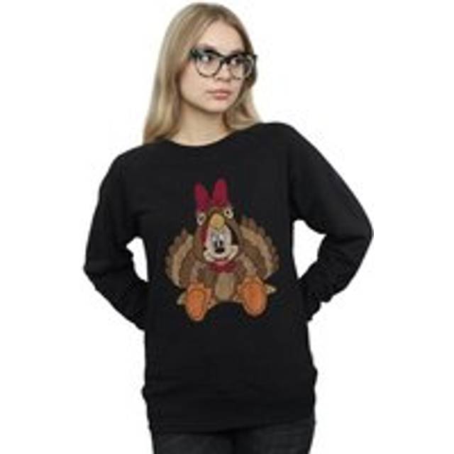 Minnie Mouse Thanksgiving Turkey Costume Sweatshirt - Black - L