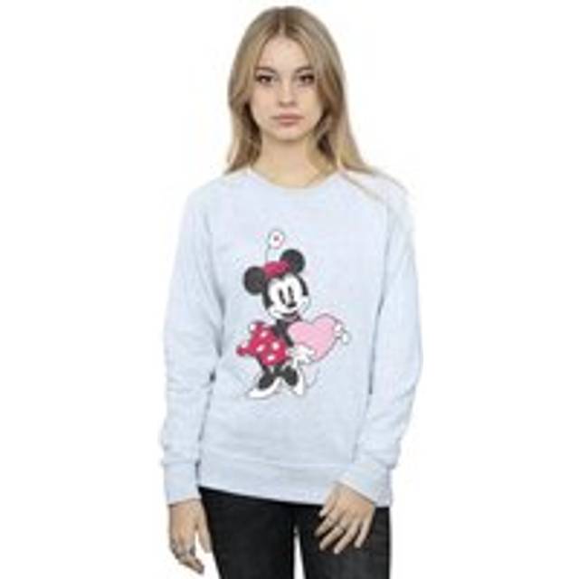 Minnie Mouse Love Heart Sweatshirt - Grey - XXL