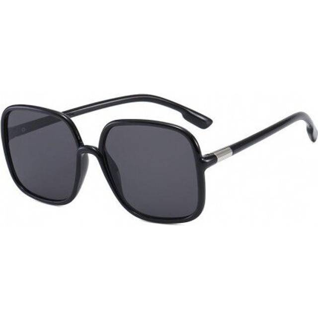 (Black Grey) Sunglasses Female Beach Square Frame Sun Glasses Driving Car Eyewear For Women Vintage Personality Sunglasses UV400