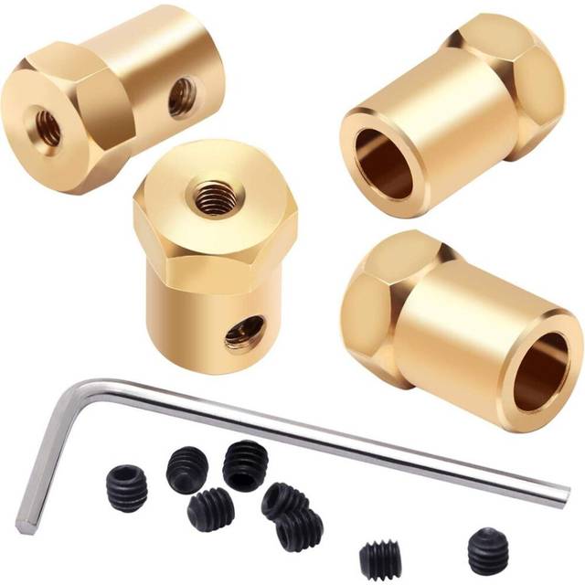 3mm 4mm 5mm 6mm 7mm DC Motor Flexible Coupling Coupler Connector for Car Wheels Tires Shaft