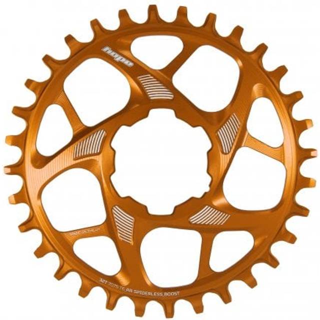 Hope Chainring - R22 Spiderless Boost Chainring Orange 34T Colour: Ora
