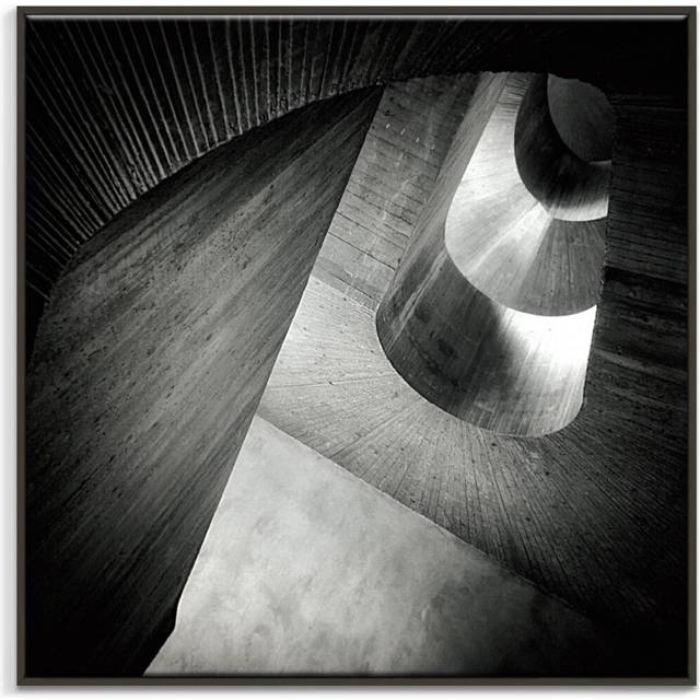 'Stair Lights' Framed Photograph on Canvas (76cm H x 76cm W)