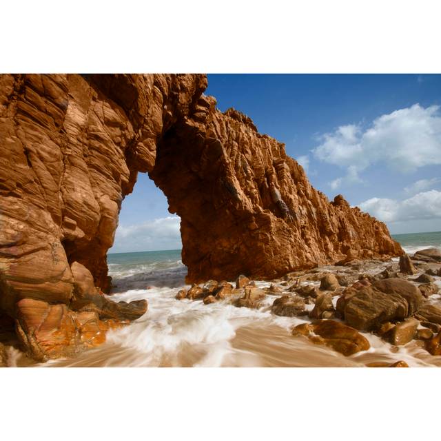 Jericoacoara landmark of Brazil - Blue;Brown;White (20cm H x 30cm W)