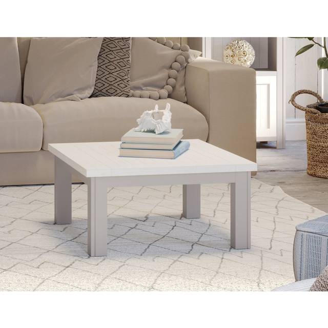 Molly and Milo London Silver Shale - Low Square Coffee Table, Grey